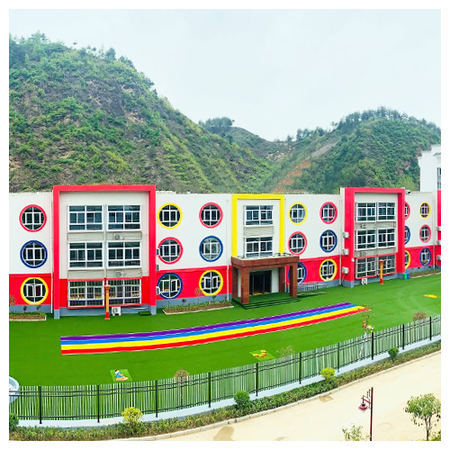 宁夏高坝店镇中心幼儿园人造草坪跑道